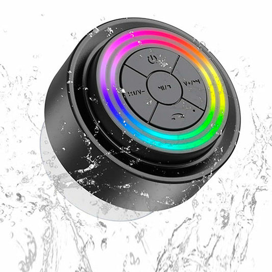 Altavoz Bluetooth Impermeable con Sonido Envolvente y Luces RGB | Portátil, Inalámbrico y Resistente al Agua IPX6/IP67-0