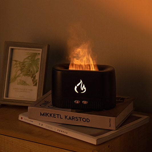 Humidificador, Purificaacion y Difusor de Aromas Inteligente con Efecto Llama -0